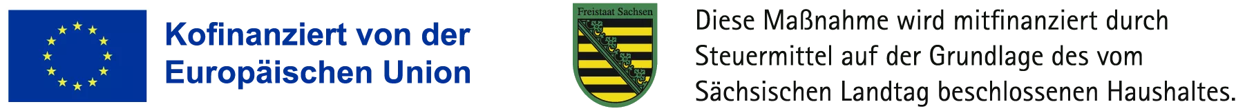 Banner zur Kenntlichmachung, dass das Unternehmen staatlich gefördert wird.